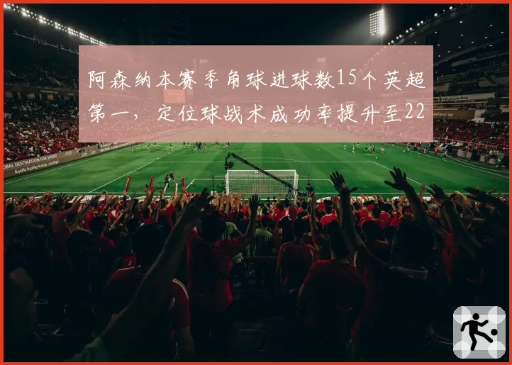 阿森纳本赛季角球进球数15个英超第一，定位球战术成功率提升至22%